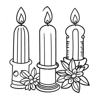 Pagina Para Colorir De Velas Coloridas De Kwanzaa 2849-2309