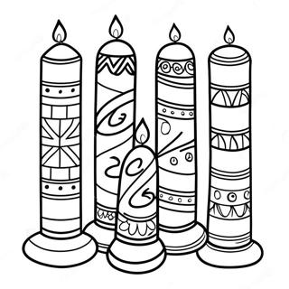 Pagina Para Colorir De Velas Coloridas De Kwanzaa 2849-2311