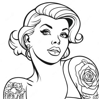 Pagina Para Colorir De Pin Up Vintage 28587-25887