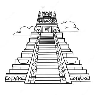 Pagina Para Colorir De Templo Maia Antigo 28607-25903