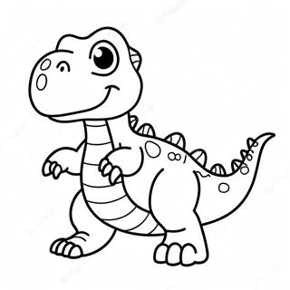 Pagina Para Colorir De Bebe T Rex Fofo 2869-2325