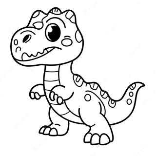 Pagina Para Colorir De Bebe T Rex Fofo 2869-2326