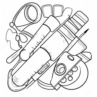 Pagina Para Colorir De Ferramentas Medicas Coloridas 28707-25983