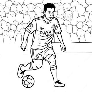 Pagina Para Colorir De Xavi Driblando A Bola 28777-26038