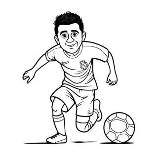 Pagina Para Colorir De Xavi Driblando A Bola 28777-26040