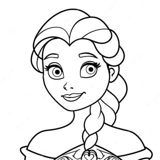 Elsa Halloween Páginas Para Colorir