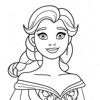 Pagina Para Colorir Da Elsa No Halloween 28816-26067