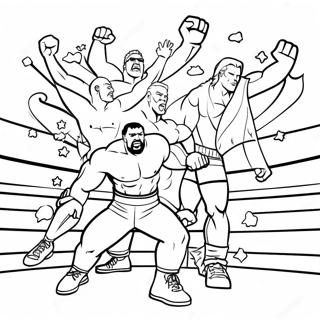 Pagina Para Colorir De Superstars Da Wwe Em Acao 28967-26191