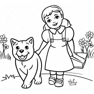 Pagina Para Colorir Da Aventura De Dorothy E Toto 2899-2350