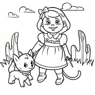 Pagina Para Colorir Da Aventura De Dorothy E Toto 2899-2351