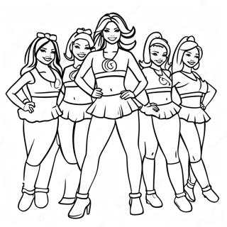 Pagina Para Colorir Cheerleaders Dos Indianapolis Colts 29067-26270