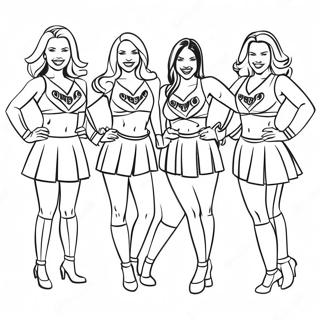 Pagina Para Colorir Cheerleaders Dos Indianapolis Colts 29067-26271