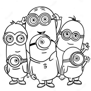 Pagina Para Colorir Minions Em Acao 29077-26278