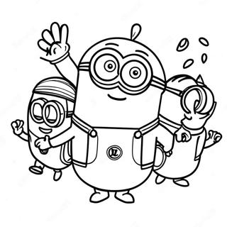 Pagina Para Colorir Minions Em Acao 29077-26280