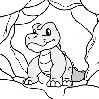 Pagina Para Colorir Onix Em Uma Caverna Rochosa 29127-26319