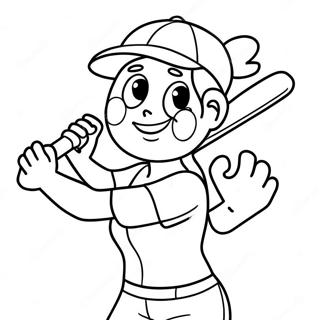 Eu Amo Paginas Para Colorir De Softball 29176-26356