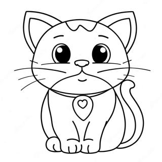 Pagina Para Colorir De Gato De Desenho Animado 2918-2362