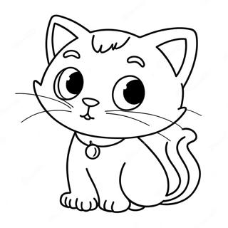 Pagina Para Colorir De Gato De Desenho Animado 2918-2363