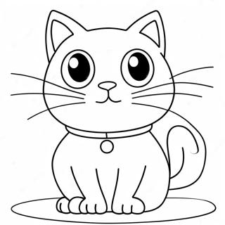 Pagina Para Colorir De Gato De Desenho Animado 2918-2364