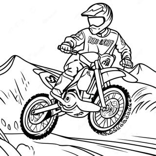 Pagina Para Colorir Corrida De Moto De Terra 291-234