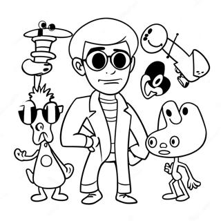 Paginas Para Colorir Dos Personagens Do Laboratorio Do Dexter 29237-26406