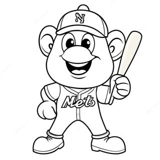 Pagina Para Colorir Do Mascote Dos New York Mets 29247-26416