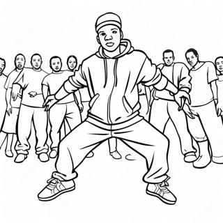 Pagina Para Colorir De Dancarino De Hip Hop Legal 2929-2374