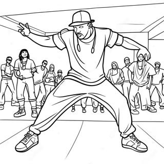 Pagina Para Colorir De Dancarino De Hip Hop Legal 2929-2376