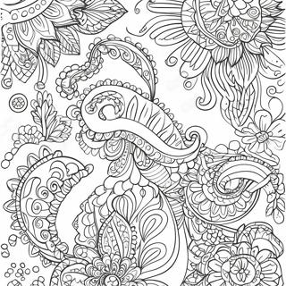 Pagina Para Colorir Do Padrao Paisley 29327-26467