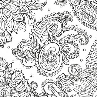 Pagina Para Colorir Do Padrao Paisley 29327-26468