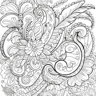 Pagina Para Colorir Com Design Paisley Intricado 29328-26471