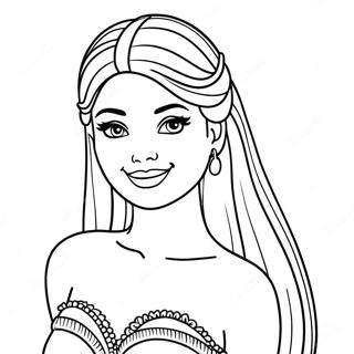 Pagina Para Colorir Da Boneca Barbie 29357-26490