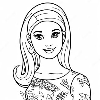 Pagina Para Colorir Da Boneca Barbie 29357-26492