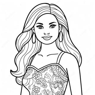 Pagina Para Colorir Da Boneca Barbie Fashionista 29358-26493