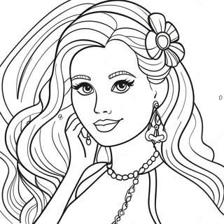 Pagina Para Colorir Da Boneca Barbie Fashionista 29358-26495