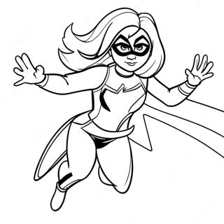 Pagina Para Colorir Da Ms Marvel Em Acao 29378-26509