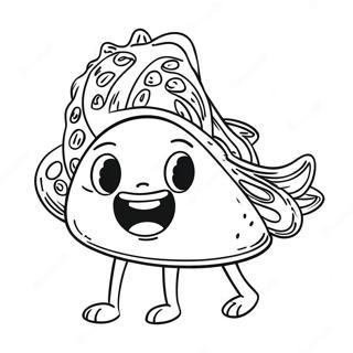 Pagina Para Colorir De Taco Engracado Com Olhos 2939-2381