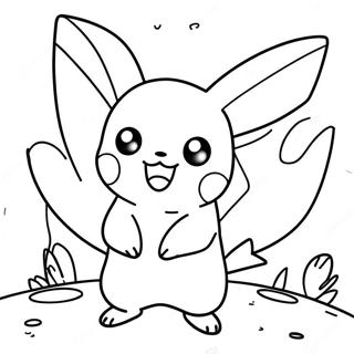 Pagina Para Colorir Do Pikachu Encantador Do Pokemon Go 29408-26535