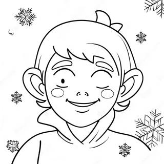 Pagina Para Colorir Do Jack Frost Brincalhao Com Flocos De Neve 29418-26541