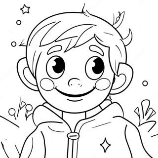 Pagina Para Colorir Do Jack Frost Brincalhao Com Flocos De Neve 29418-26542