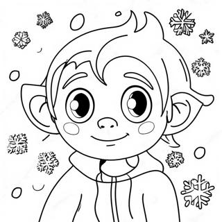 Pagina Para Colorir Do Jack Frost Brincalhao Com Flocos De Neve 29418-26543