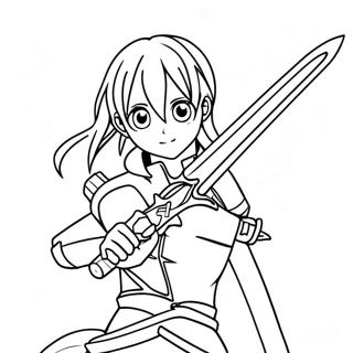 Sword Art Online Páginas Para Colorir