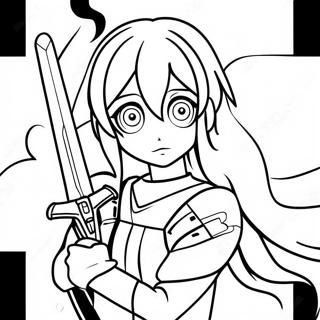 Pagina Para Colorir Do Sword Art Online 29427-26546