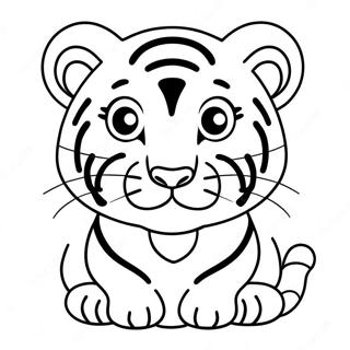 Pagina Para Colorir Do Tigre Bebe 29447-26561