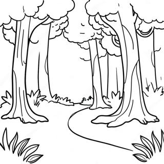 Pagina Para Colorir Da Paisagem Da Floresta 29497-26604