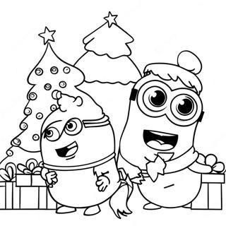 Pagina Para Colorir Dos Minions No Natal 29557-26650