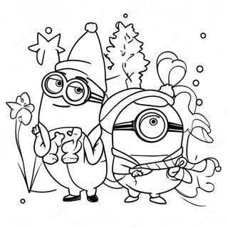 Pagina Para Colorir Dos Minions No Natal 29557-26651