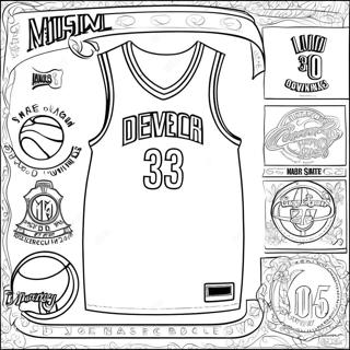 Camisa Da Nba Páginas Para Colorir