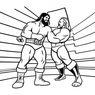 Pagina Para Colorir Da Batalha Epica Dos Lutadores Da Wwe 2959-2398