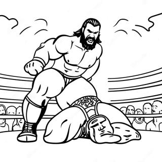 Pagina Para Colorir Da Batalha Epica Dos Lutadores Da Wwe 2959-2399